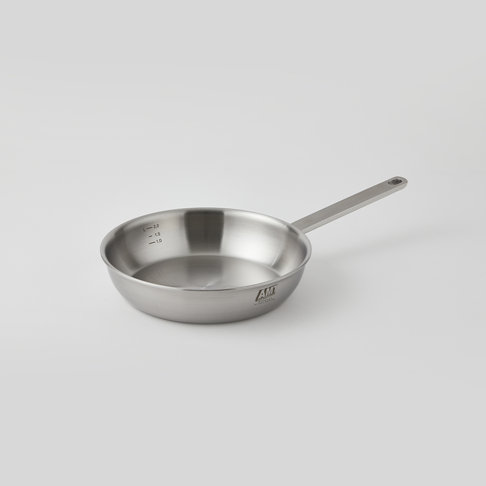 AMT 통5중 인덕션 프로 후라이팬 316Ti 스텐팬 스텐프라이팬 소테팬 26cm 이미지 3