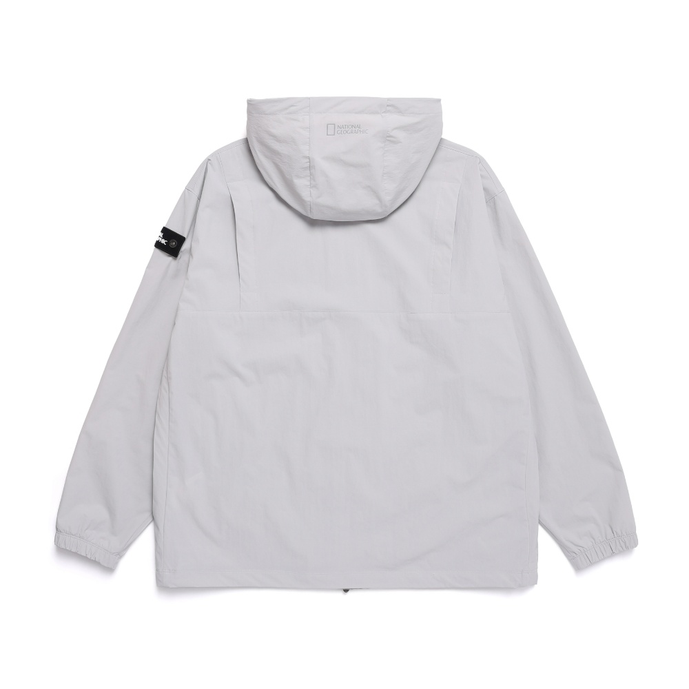 내셔널지오그래픽 N252UFT840 아델리 경량 우븐 후드 풀집업 자켓 점퍼 바람막이 SILVER GREY - 상세 이미지 3