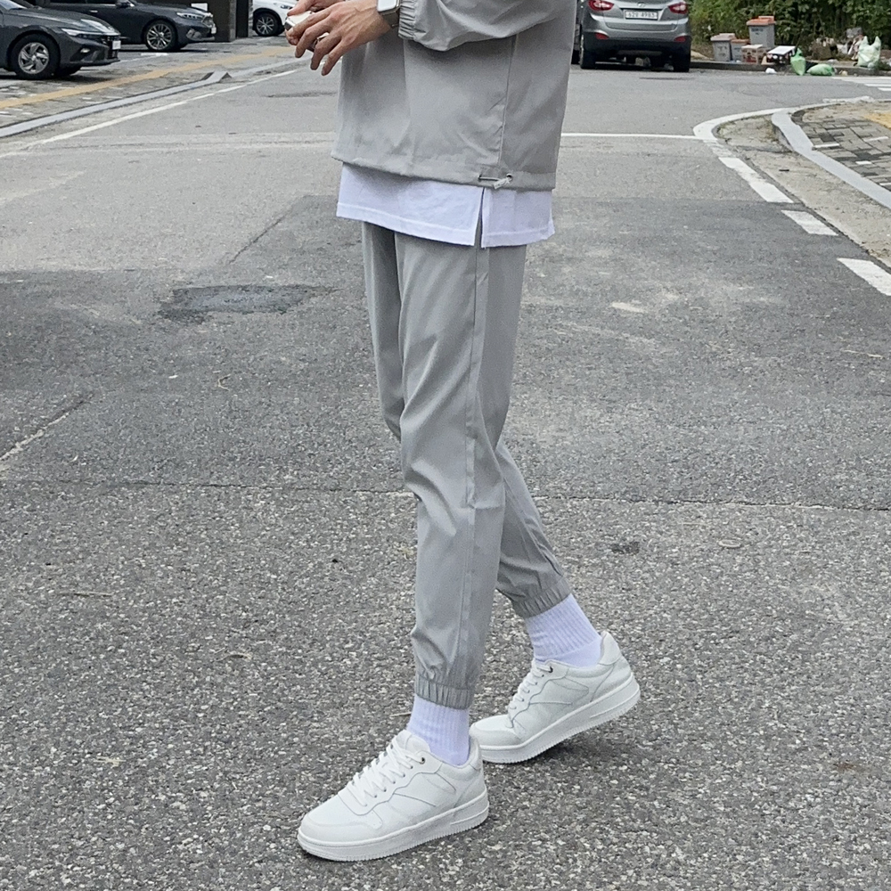 남자 조거팬츠 고무줄 밴딩 트레이닝 팬츠 남자 바지 - 상세 이미지 4