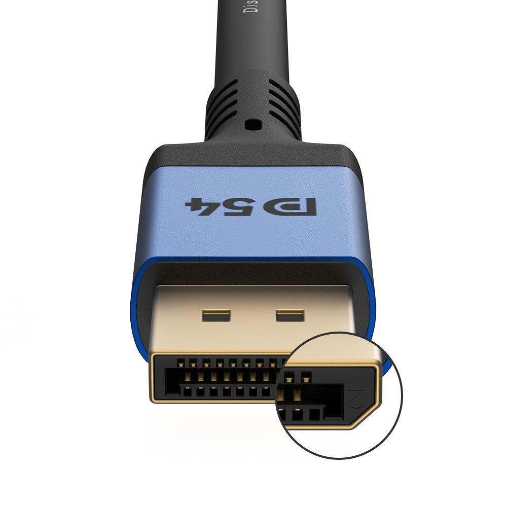 VESA 인증 DP to DP 2.1 DP54 16K DisplayPort 케이블 메탈 1m