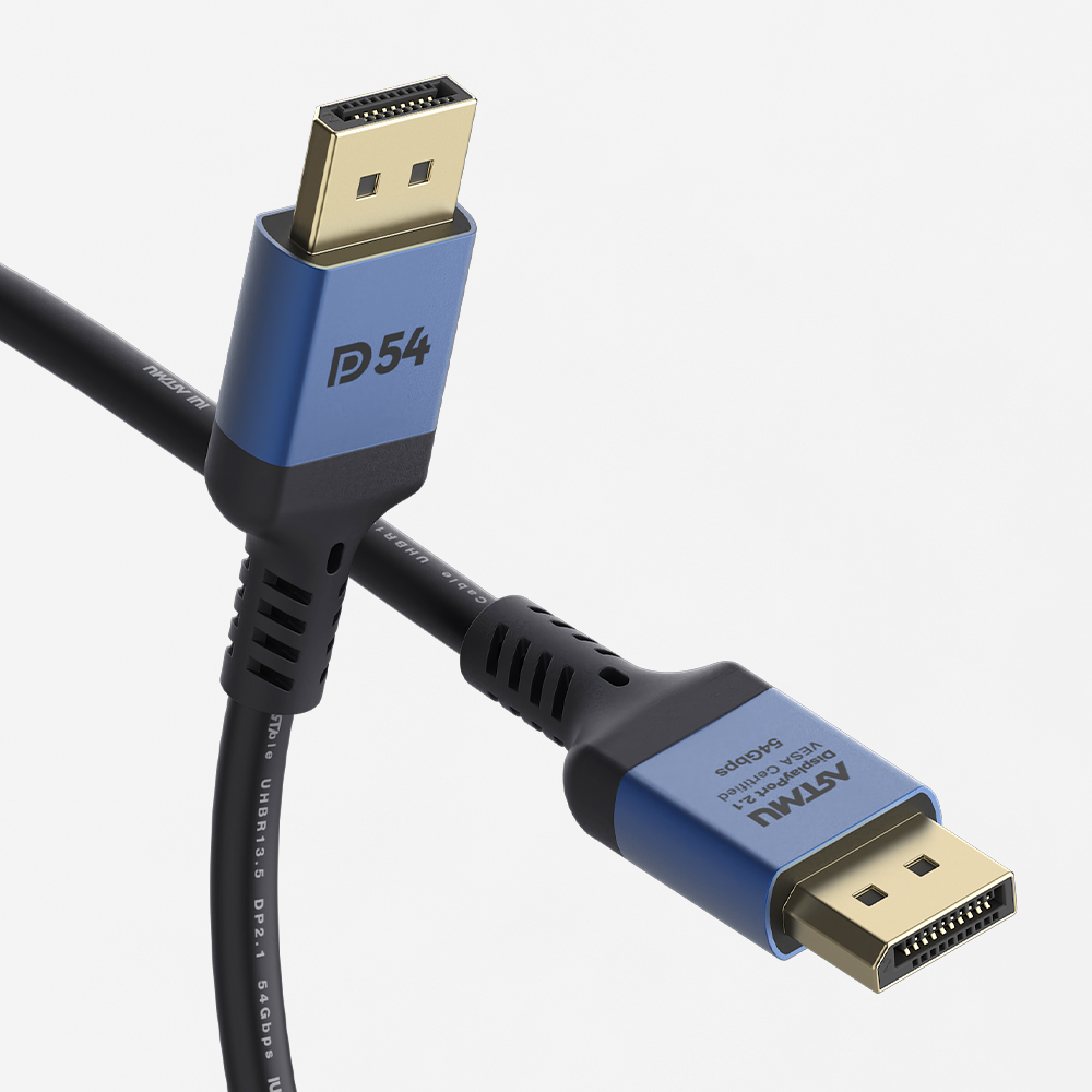 VESA 인증 DP to DP 2.1 DP54 16K DisplayPort 케이블 메탈 1m