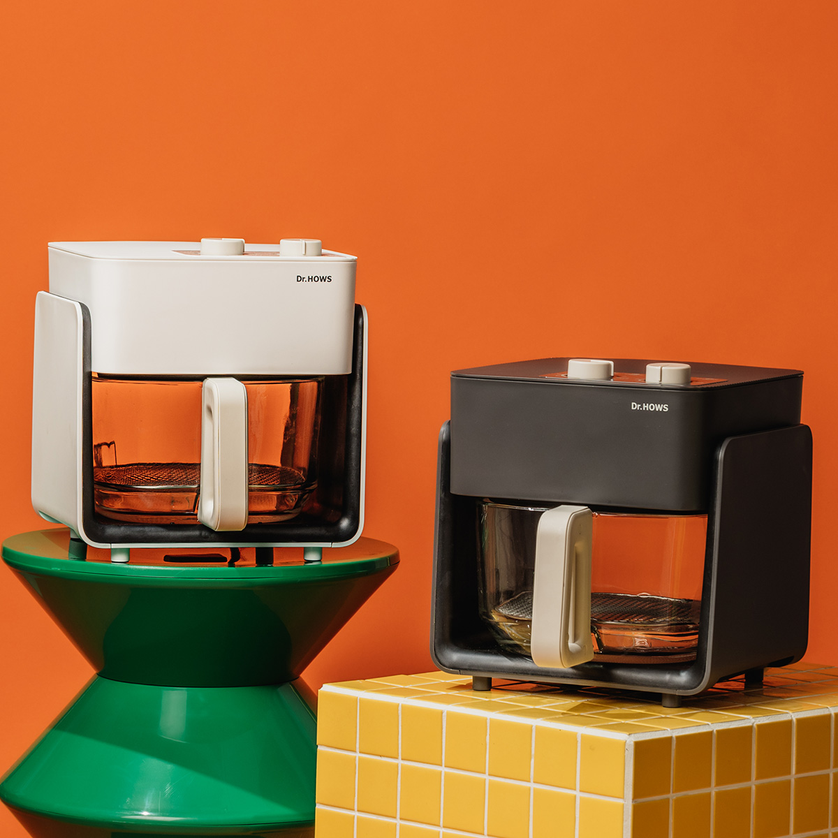 닥터하우스 셰프 글라스 에어프라이어 4.5L 2종 택1