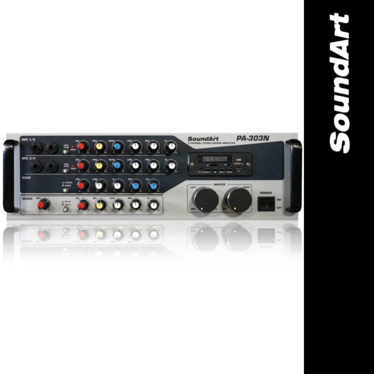 2채널 노래방앰프 PA-303N 업소용 파워 앰프 300W 제품 이미지