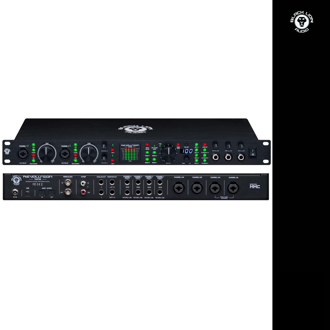 Black Lion Audio Revolution 14x16 블랙라이언 오디오 인터페이스 레볼루션