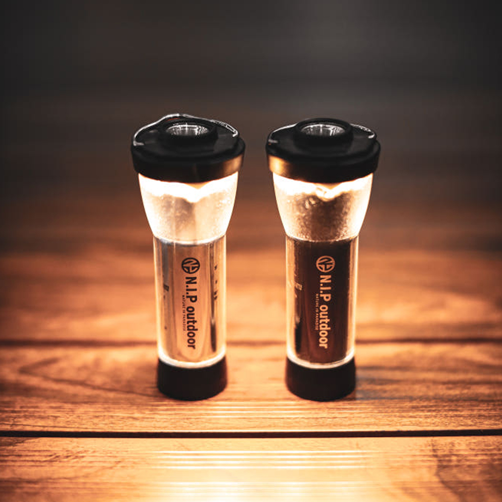 N.I.P 랜턴 플래쉬라이트 캠핑조명 엔제로 LED작업등 실버