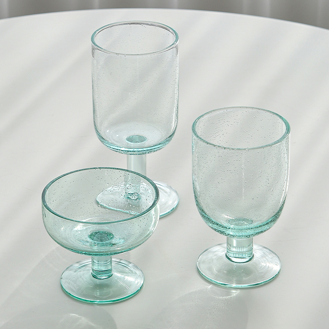 스파클링 고블렛 홈카페 유리잔 아인슈페너 아이스아메리카노잔 디저트 유리컵 300ml