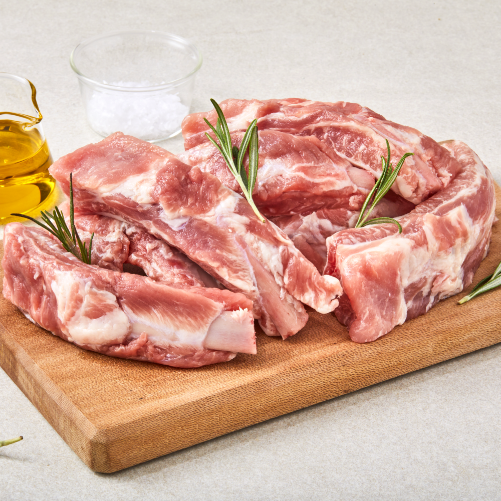 돼지 등갈비 한돈 500g 돼지갈비 바베큐 쪽갈비