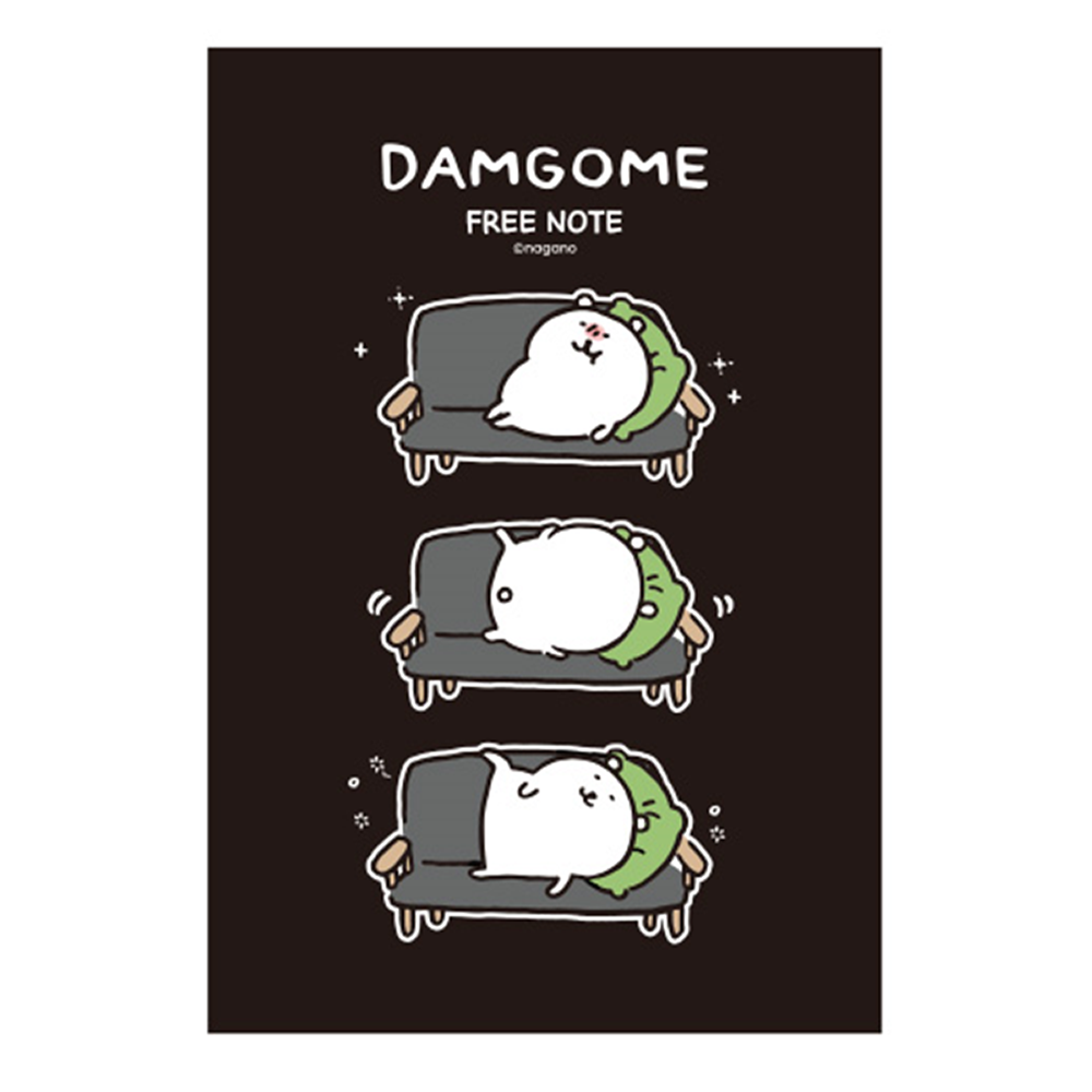 담곰이 무지 중철 노트 블랙 공책 수첩 필기 농담곰 퍼그 나가노 캐릭터 굿즈 - 상세 이미지 3