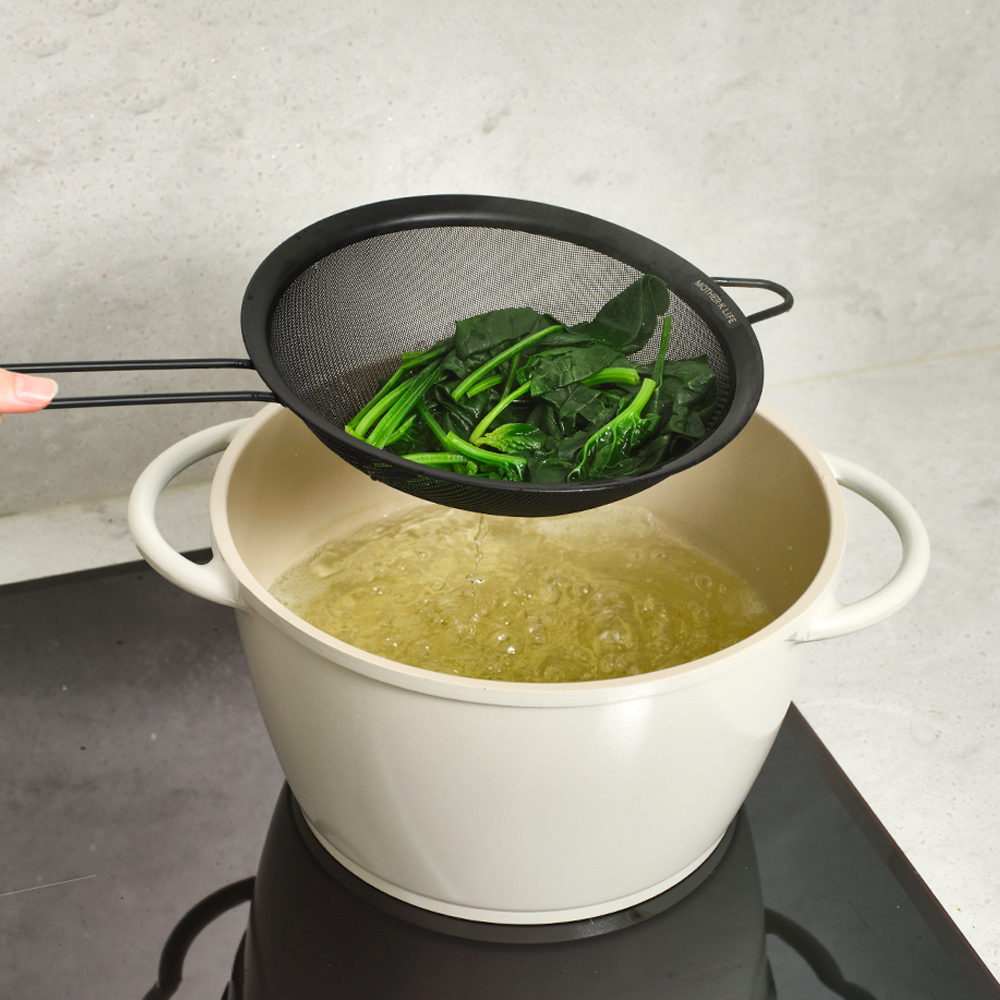 덴라이프 블랙캣츠 스텐 메쉬 원형 체망 2종세트 (14cm+20cm) - 상세 이미지 5