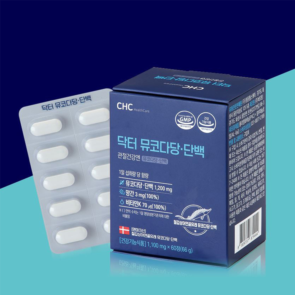 관절 닥터 뮤코다당 단백 60정 뼈건강 1개월분 - 상품 이미지