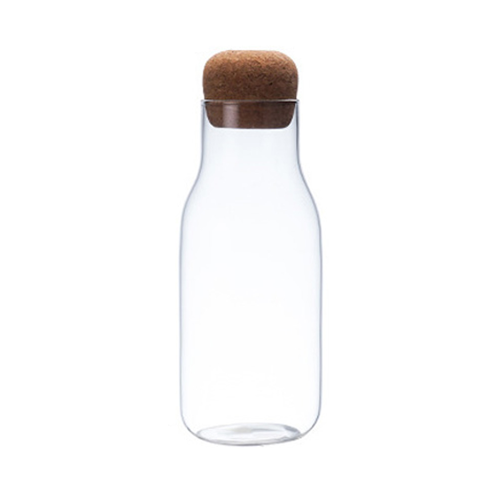 UH 코르크마개 유리병 말린 과일청 곡물 더치커피 원두 유리공병 600ml - 상품 이미지