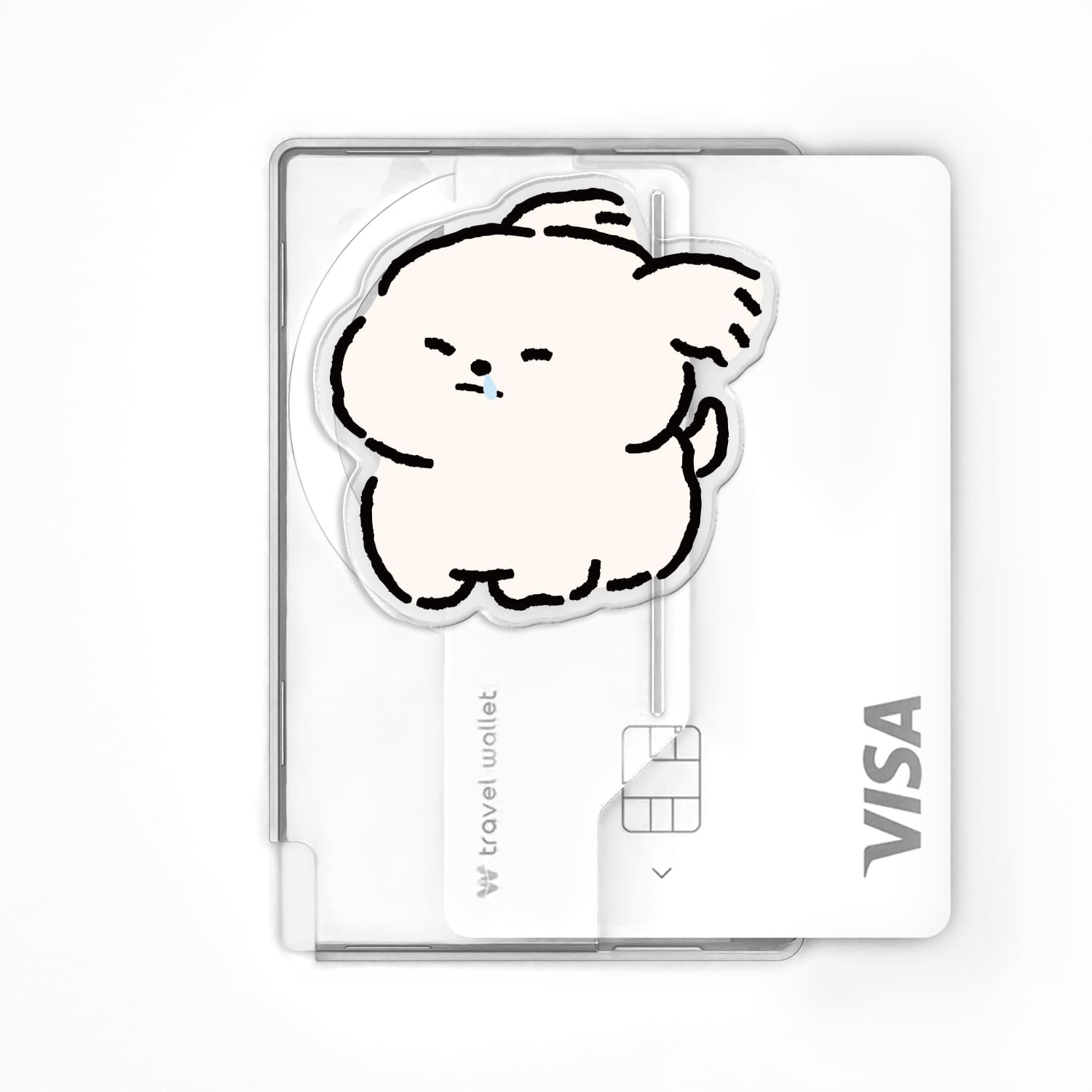 168cm 아이폰 맥세이프 카드지갑 그립톡 올인포켓 콧물 강아지