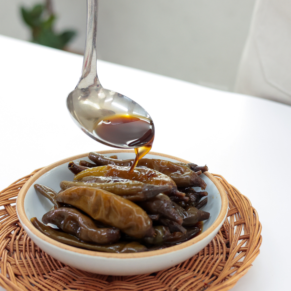 삭힌고추 간장고추장아찌 국산 간장고추지 안매운 절임 성도집 1kg, 1개 - 상세 이미지 2