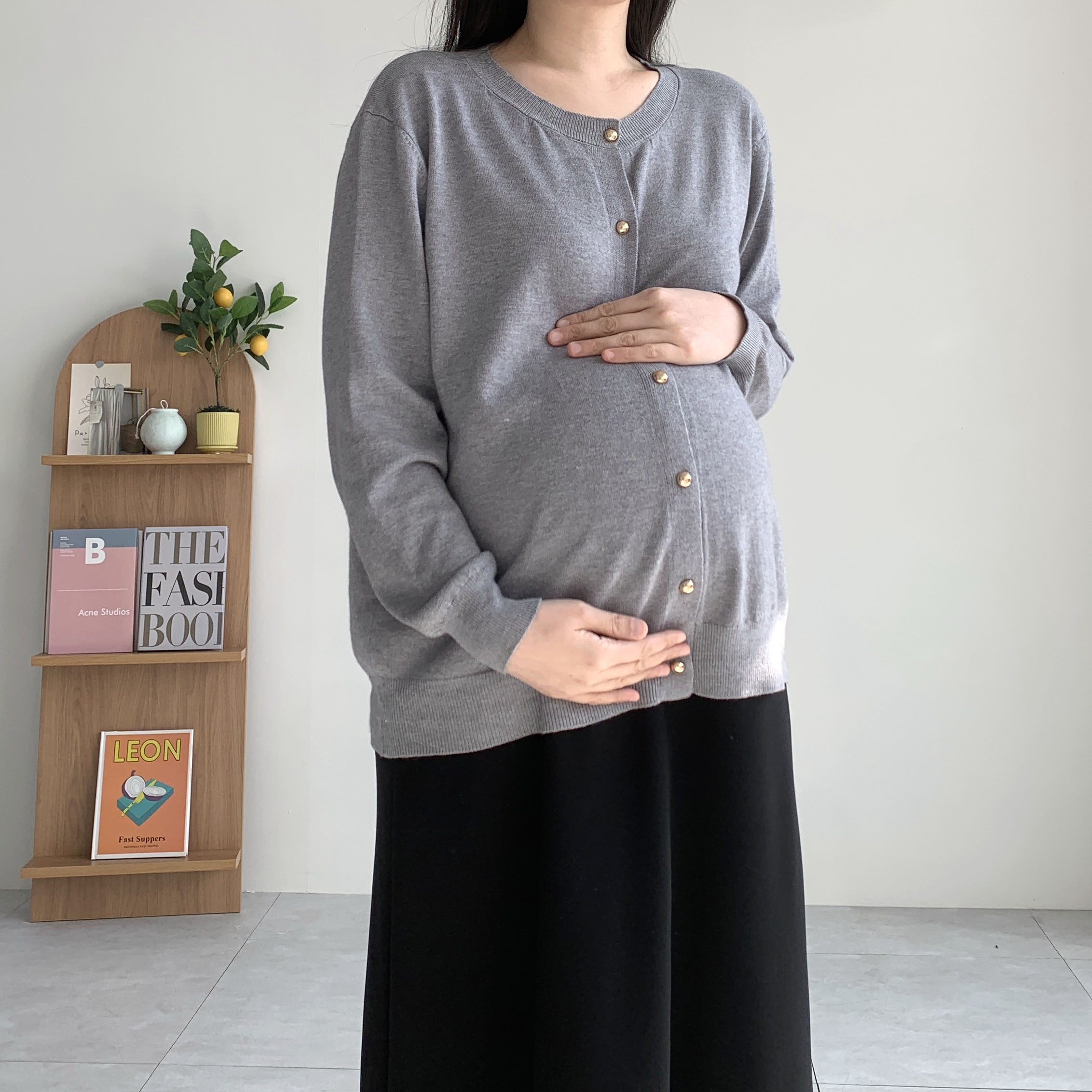 봄가디건 임산부가디건 금장가디건 빅사이즈 이미지 6