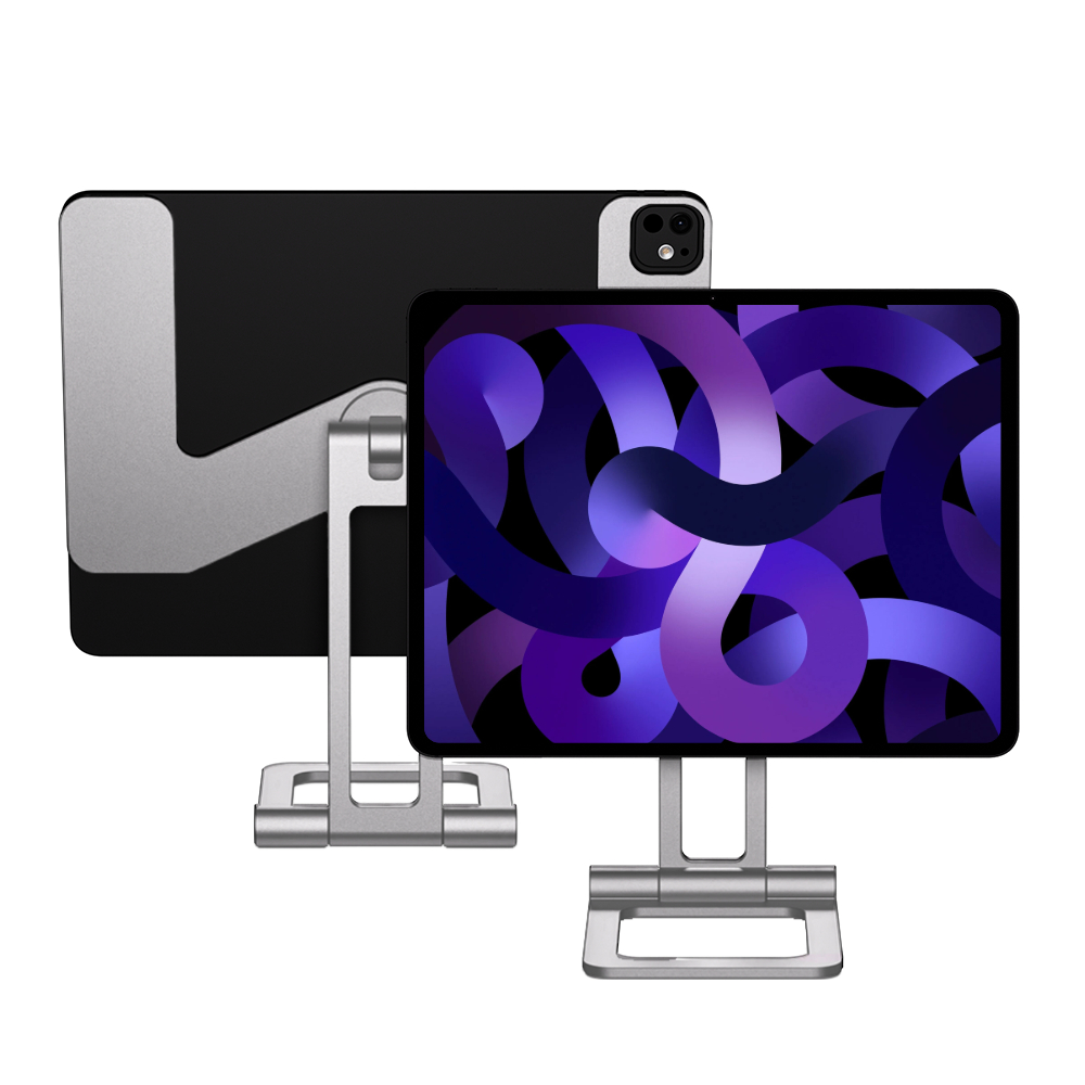 아이패드 거치대 초경량 휴대용 마그네틱 책상 스탠드 맥스냅에어SE 실버, 아이패드 에어 4-5세대 27.7cm(10.9인치)