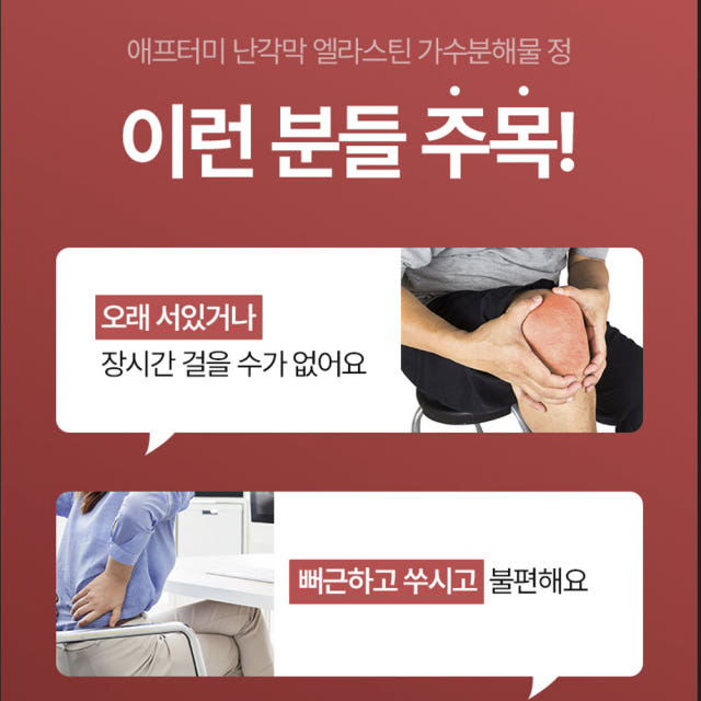 애프터미 난각막가수분해물 난각막 구아검 콘드로이친 60정, 2개