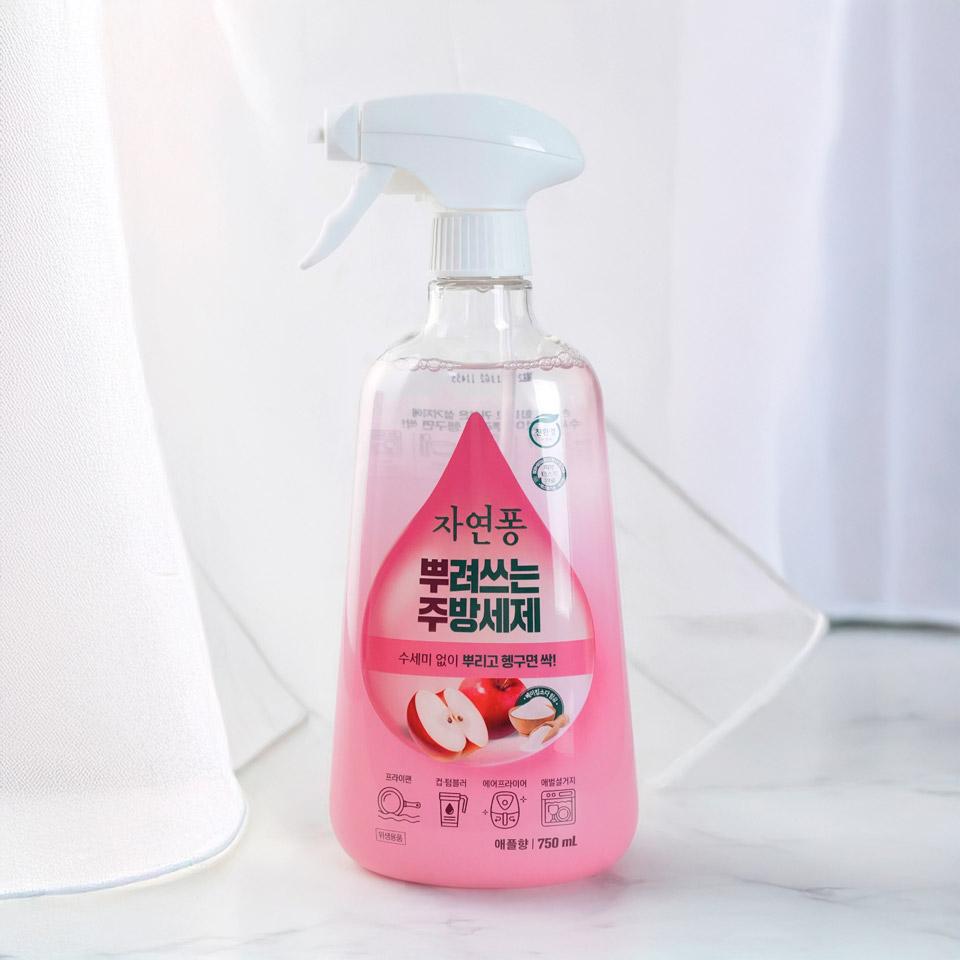 메가마트 LG 자연퐁 뿌려쓰는주방세제 애플 750ml - 상품 이미지
