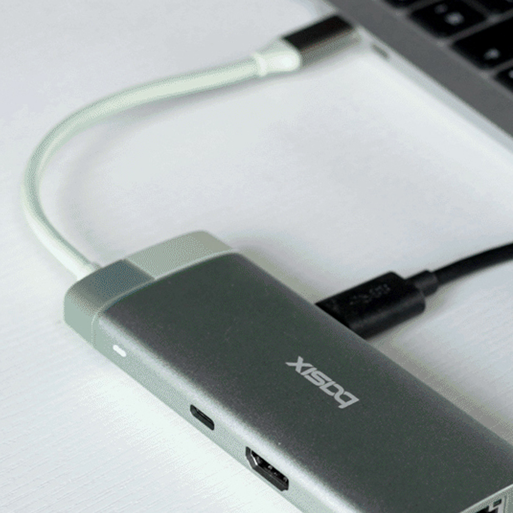 베이식스 6포트 멀티허브 C타입 노트북 멀티포트 HDMI USB3.0 - 상세 이미지 4