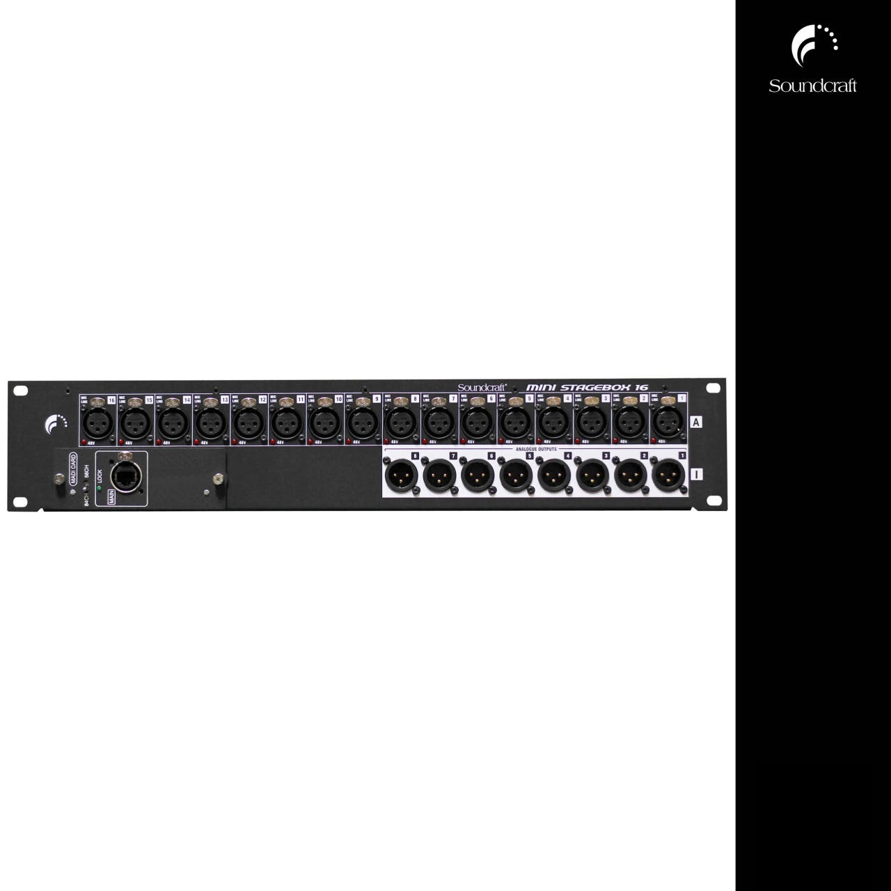 SoundCraft MSB-16R 사운드크래프트 미니 스테이지 박스 2U XLR 16채널