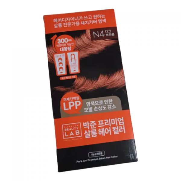 대용량 박준뷰티랩 살롱 새치커버 염색약 다크브라운 300ml : 뷰티잇템
