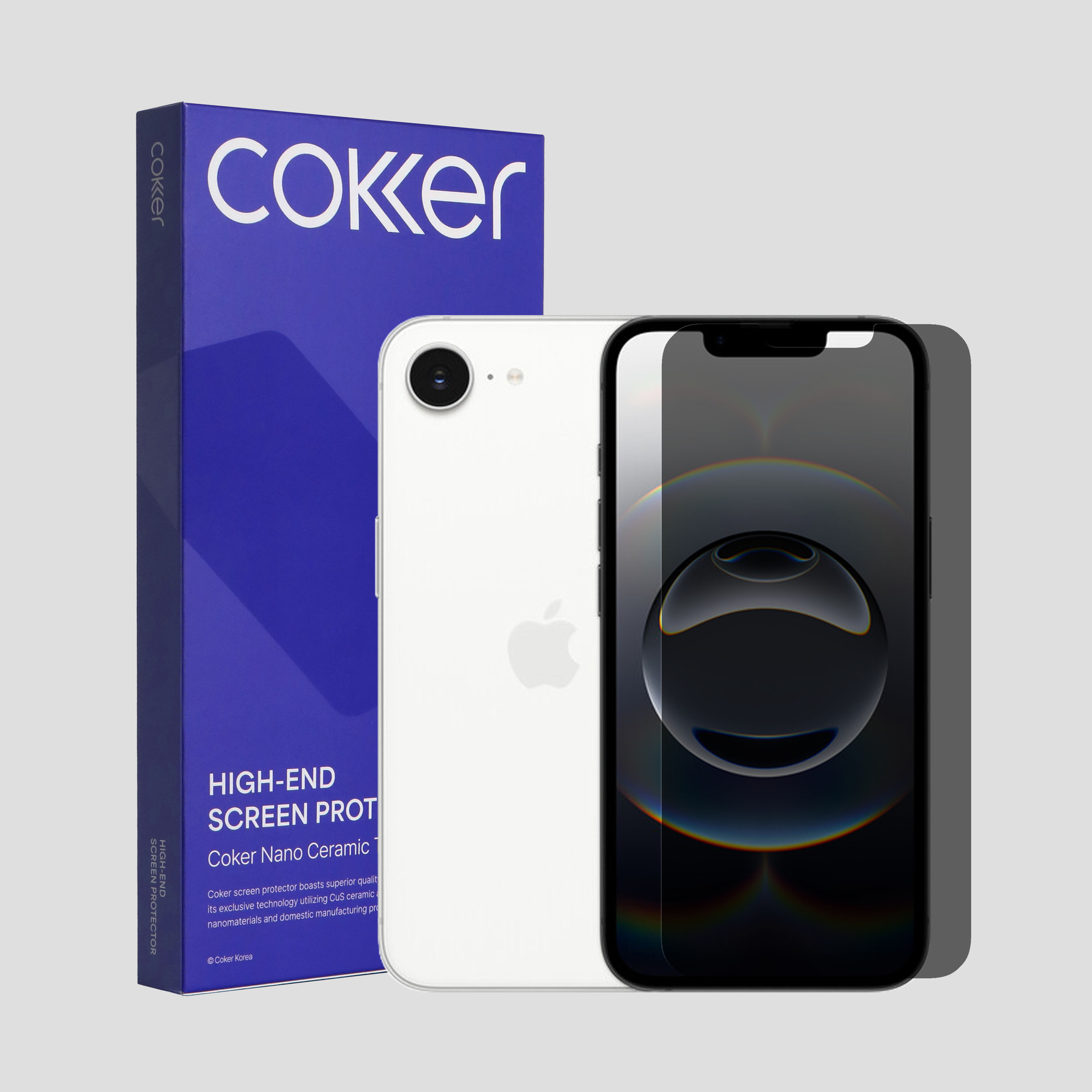 코커 사생활보호 아이폰 액정 보호필름 아이폰16e, 2매입