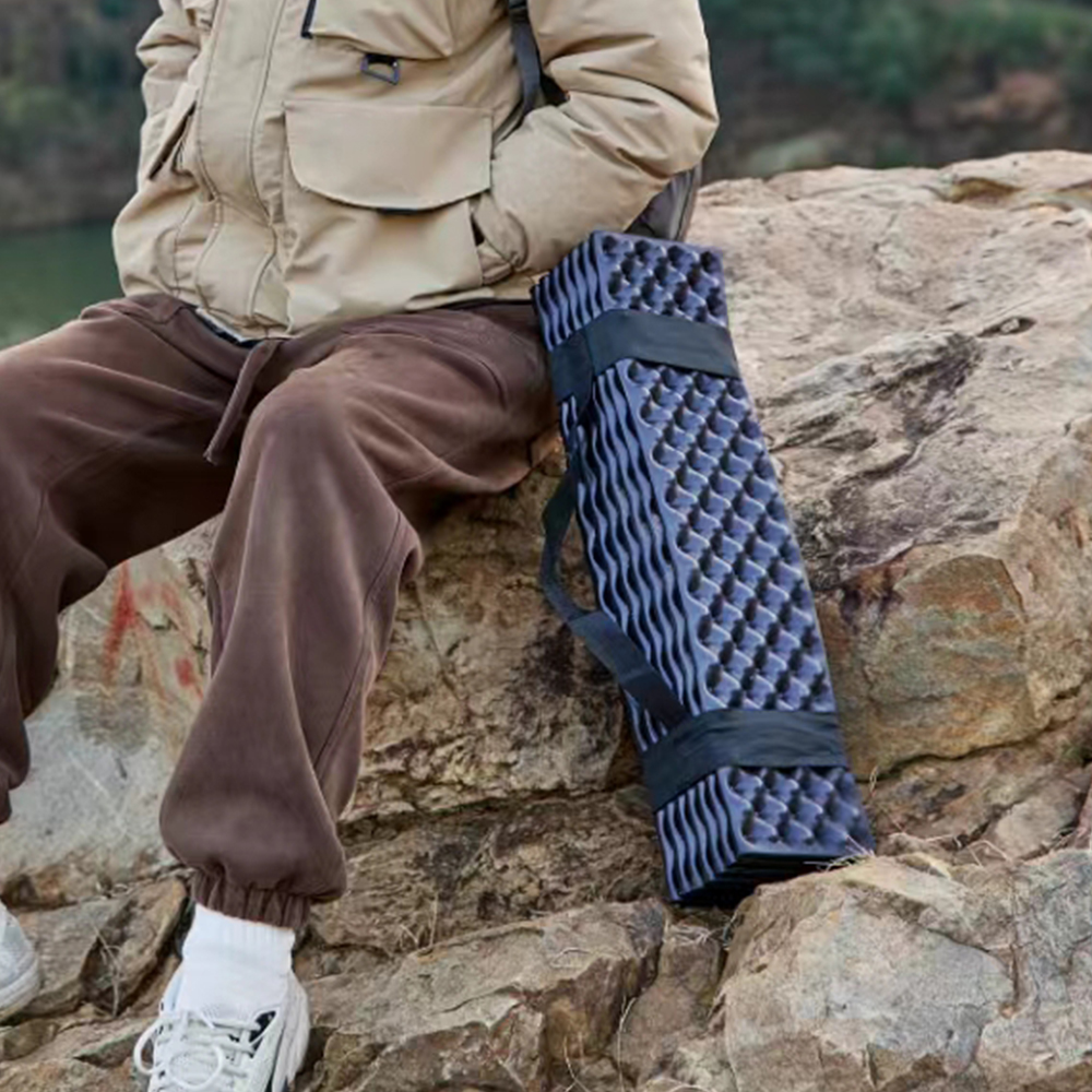 손할매 캠핑 차박 프리미엄 백팩킹 IXPE 14단 발포 캠핑매트 186x56cm, 2cm, 네이비