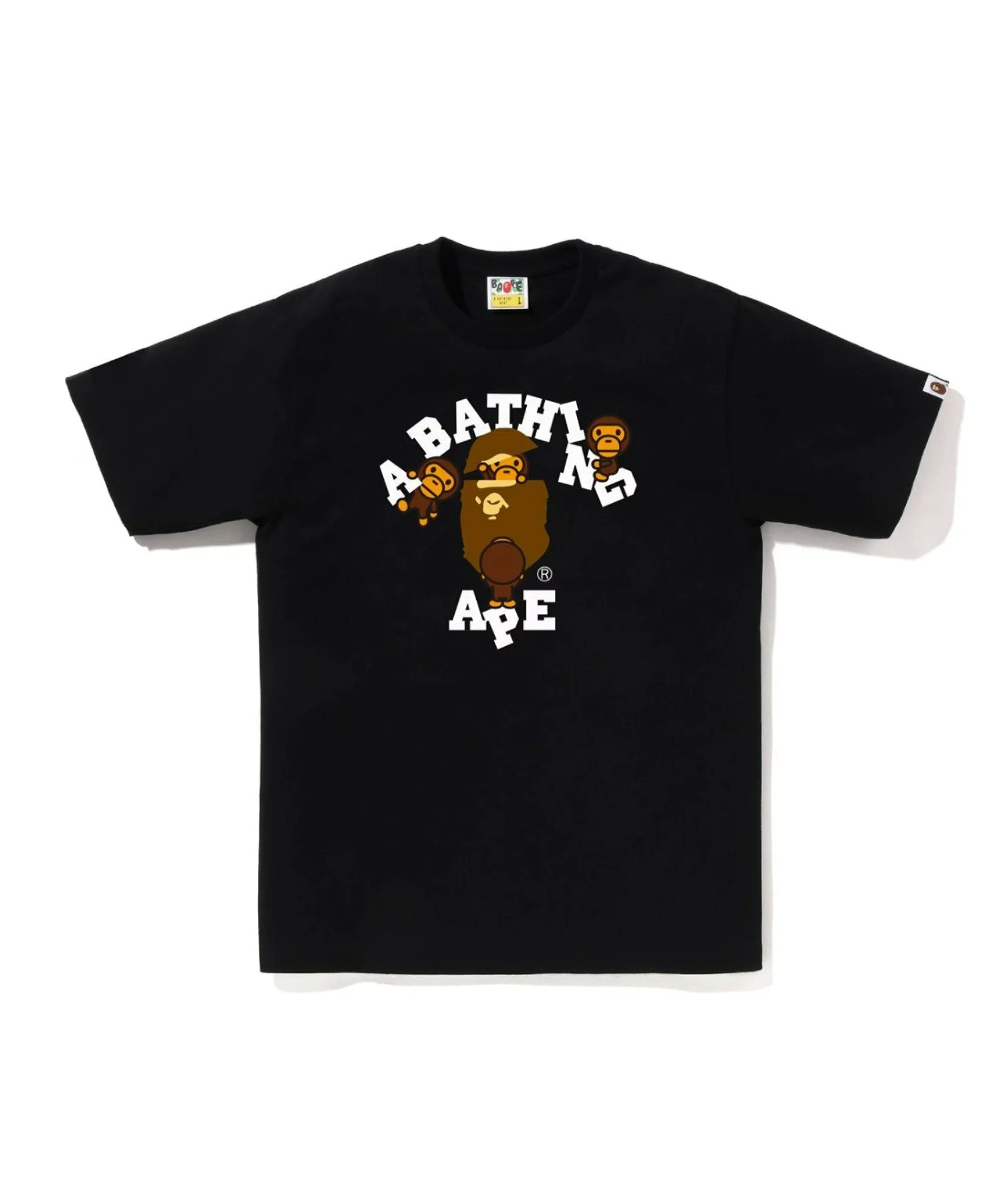 베이프 BAPE CALLEGE MILO 컬리지 마일로 반팔 티셔츠 2컬러 - 상품 이미지