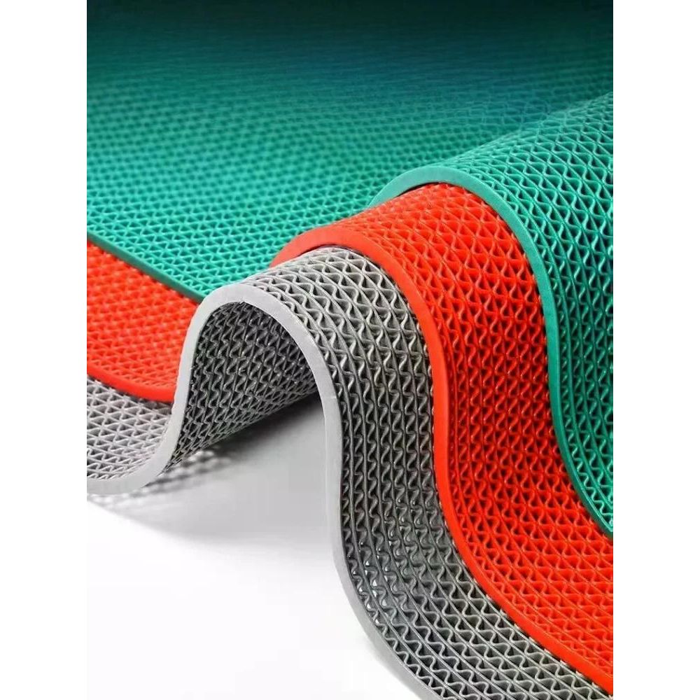 방수 미끄럼 방지 매트 PVC 가정용 카툰 애니메이션 빗자루 가정용품 빨강(5.5mm) 90x60cm - 상품 이미지