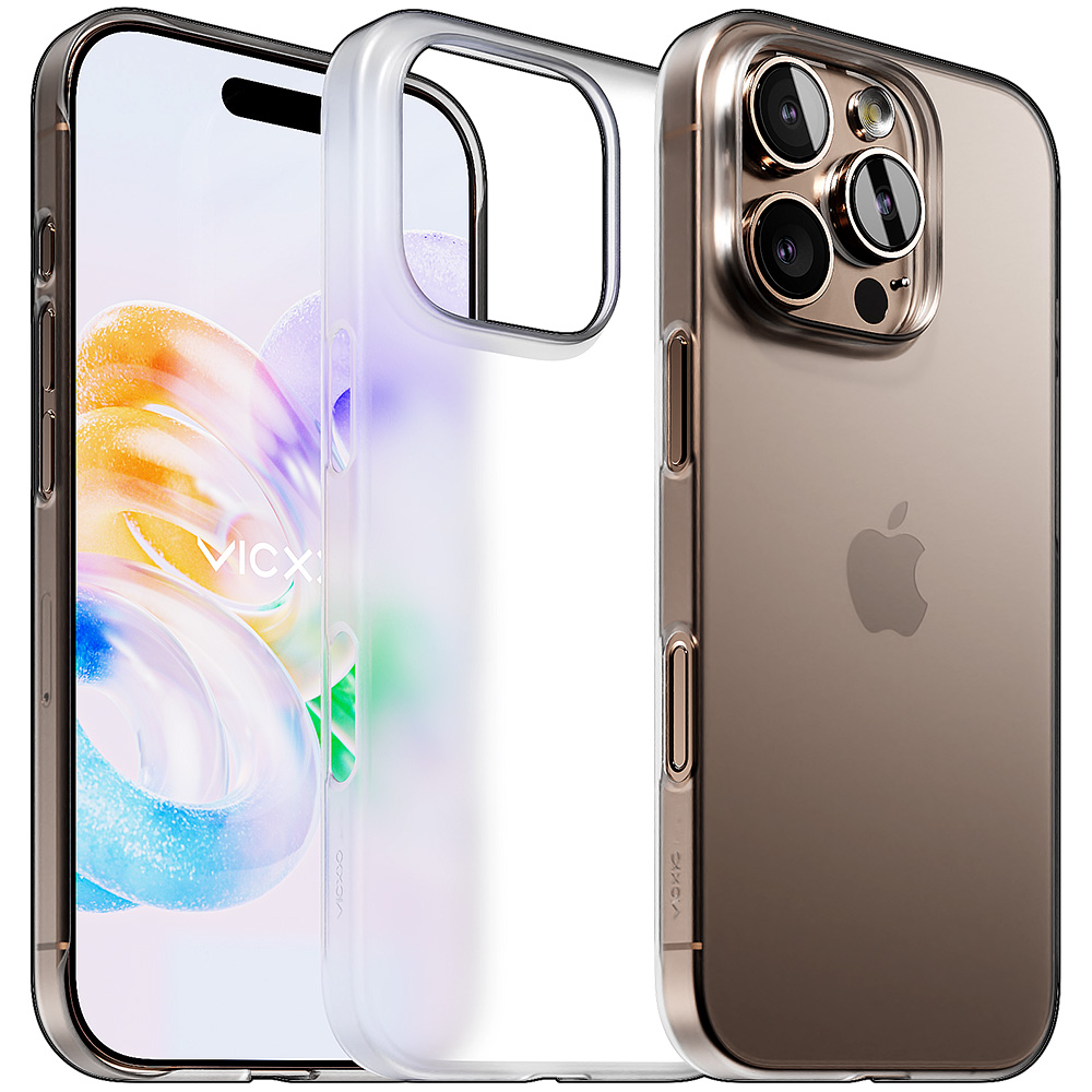 빅쏘 초슬림 변색없는 클리어 케이스 매트 투명, 아이폰16 프로