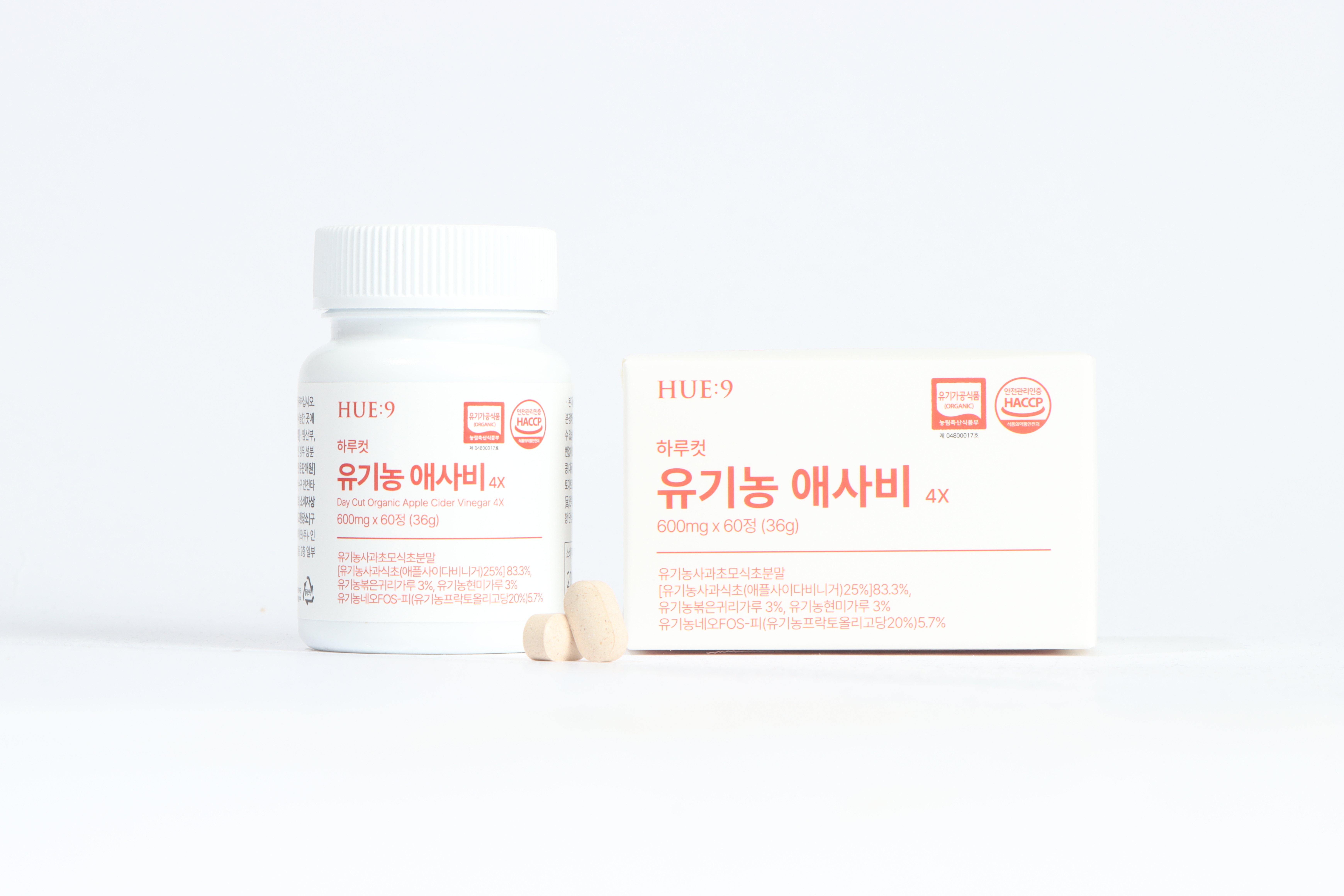 하루컷 유기농 애사비 알약 에탄산 40mg 사과초모식초 애플사이다비니거 60정, 7개 - 상세 이미지 2