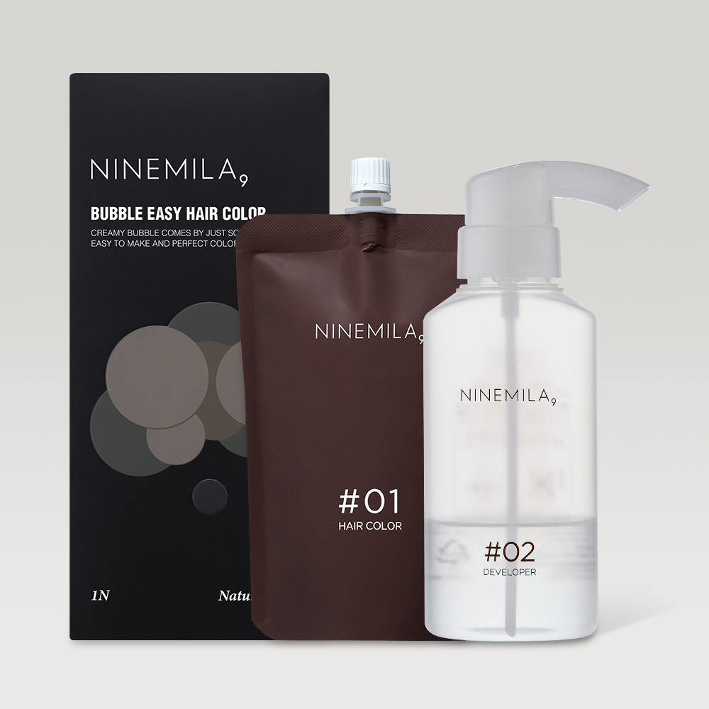 나인밀라 버블이지 염색약 100ml [1N 흑갈색] - 상품 이미지