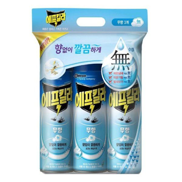 에프킬라 에어로졸 무향 500MLx3입 : 낭만상도