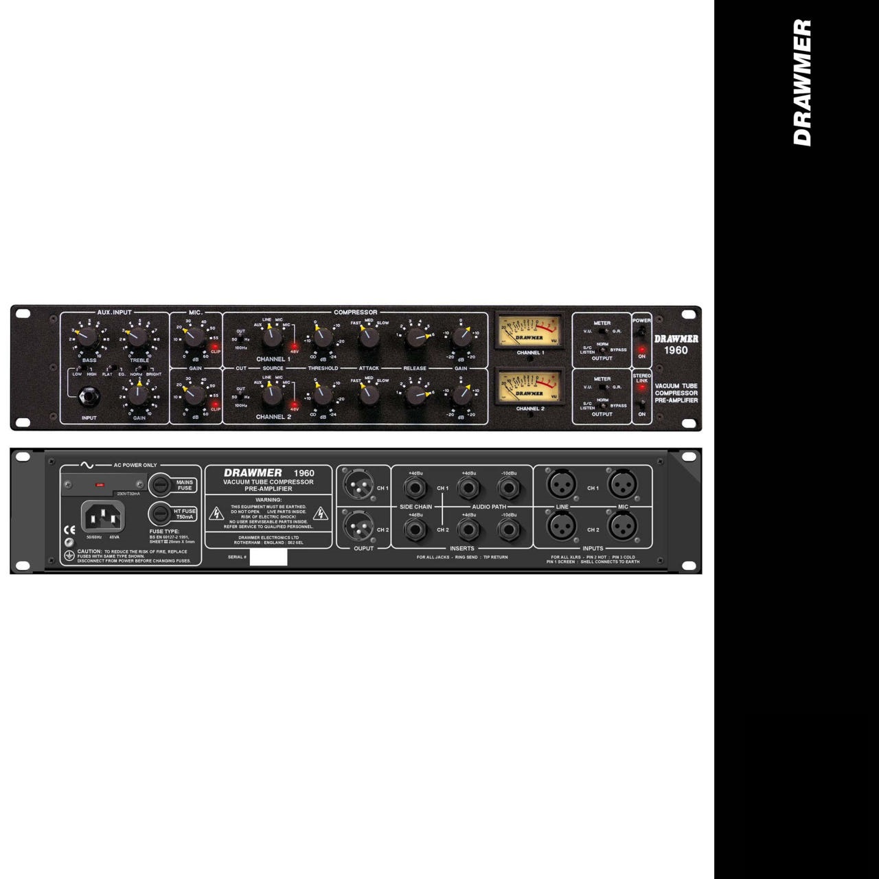 DRAWMER 1960 드라우머 프리앰프 컴프레서 마이크 진공관