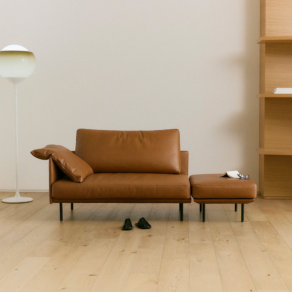 알로소 바드 2인소파 가죽소파 (싱글베드, 소프트프리모가죽)