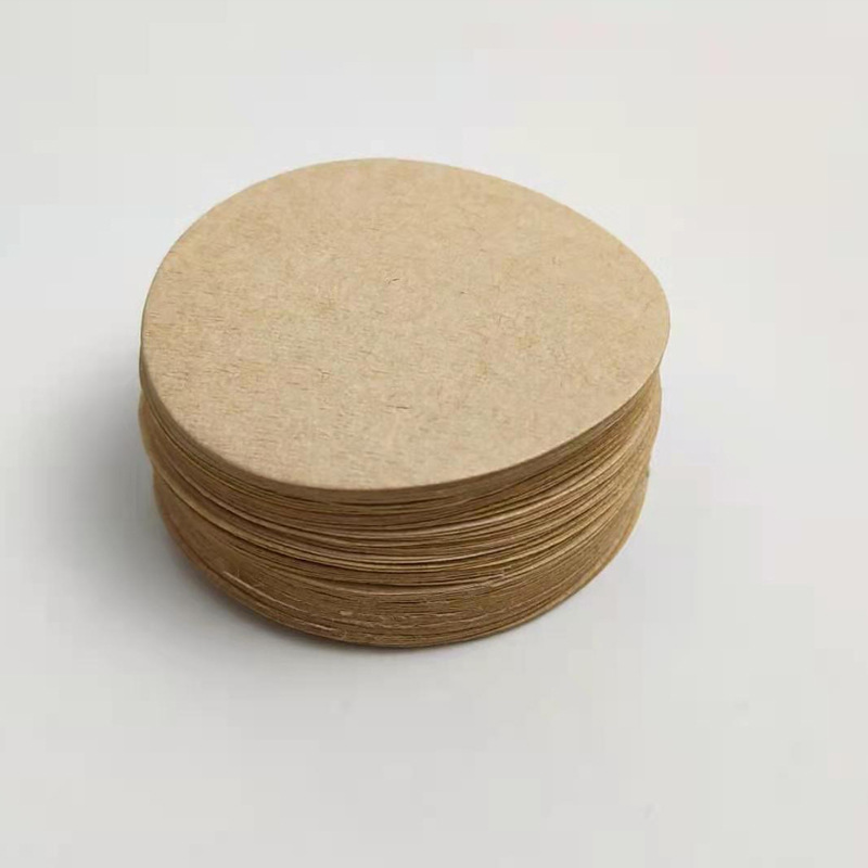 원형 커피퍽스크린 종이필터 여과지 100매 모카포트 포터필터 거름종이 브라운 51mm