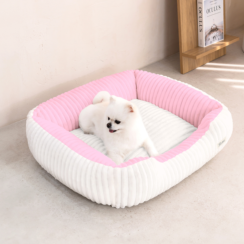 레토 강아지방석 대형 코듀로이 고양이 방석 사각 쿠션 이미지 2