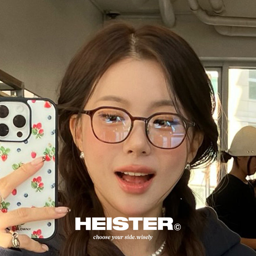하이스터 안경 번즈 Burns HYD 남자 여자 원형 뿔테 브라운 호피 안경테 - 상세 이미지 3