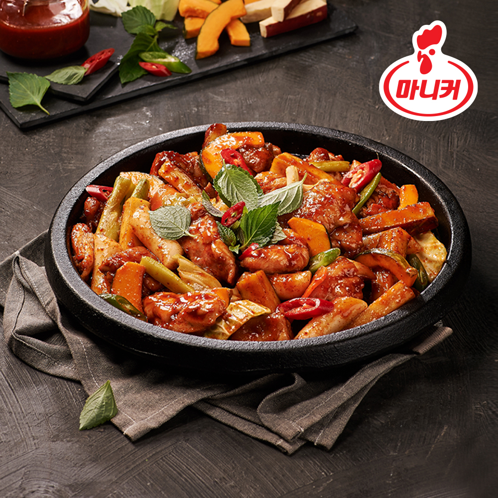 마니커 춘천식닭갈비 냉동 2kg 국내산 닭다리살 캠핑 요리 택배 홈파티 넓적다리살 - 상세 이미지 2
