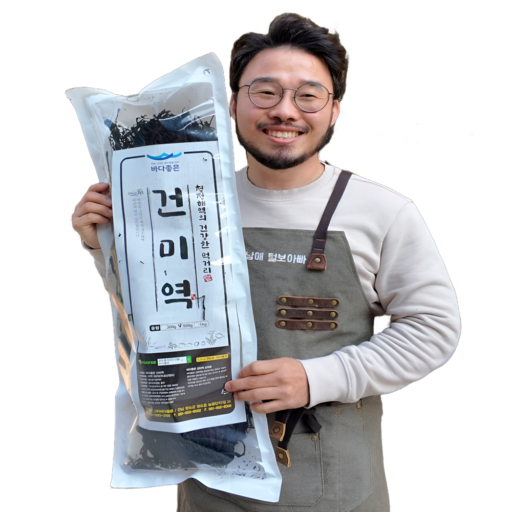 4남매털보아빠 완도 건 미역 500g 쫄쫄이450g 자른미역 컷트 꼬마미역
