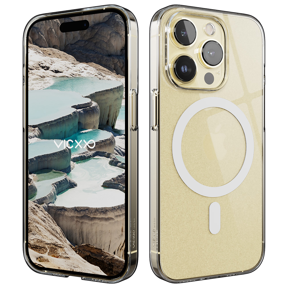 빅쏘 초슬림 변색없는 맥세이프 케이스 투명, 아이폰14 프로 맥스 - 상품 이미지