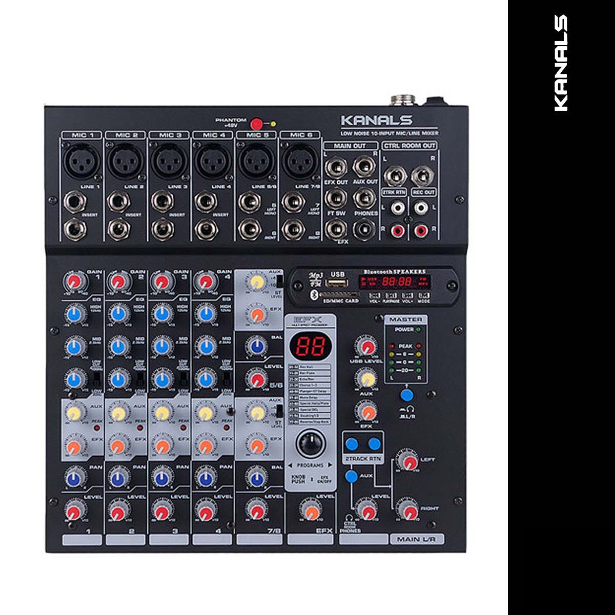 Kanals BKX-10F 카날스 오디오믹서 10채널 소형 교회 강당 행사용 공연용 국산