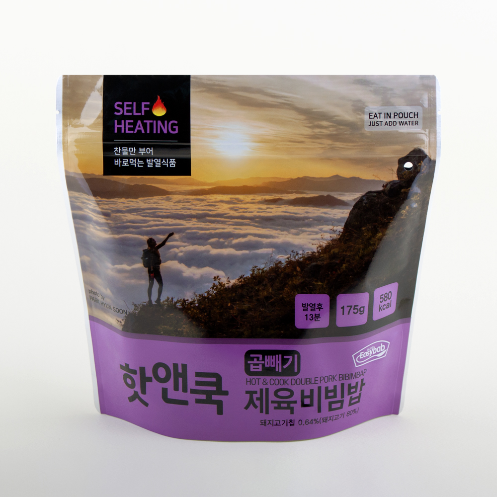 핫앤쿡 곱빼기 비빔밥 4개 랜덤 세트 발열도시락 비화식 전투식량 비상식량 - 상세 이미지 4