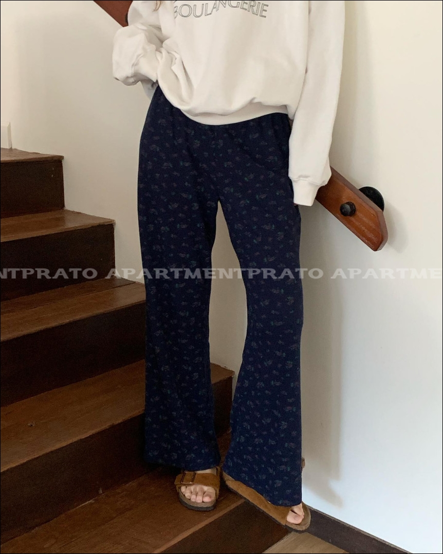 [stunning] 스터닝 로제 팬츠 플라워 데일리 밴딩 바지 (2color) 상세 이미지 18