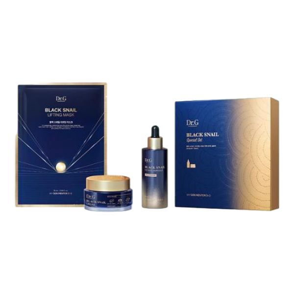 선물세트 닥터지 블랙스네일 스페셜 기획 크림50ml+앰플50ml+마스크팩1매 : 뷰티잇템