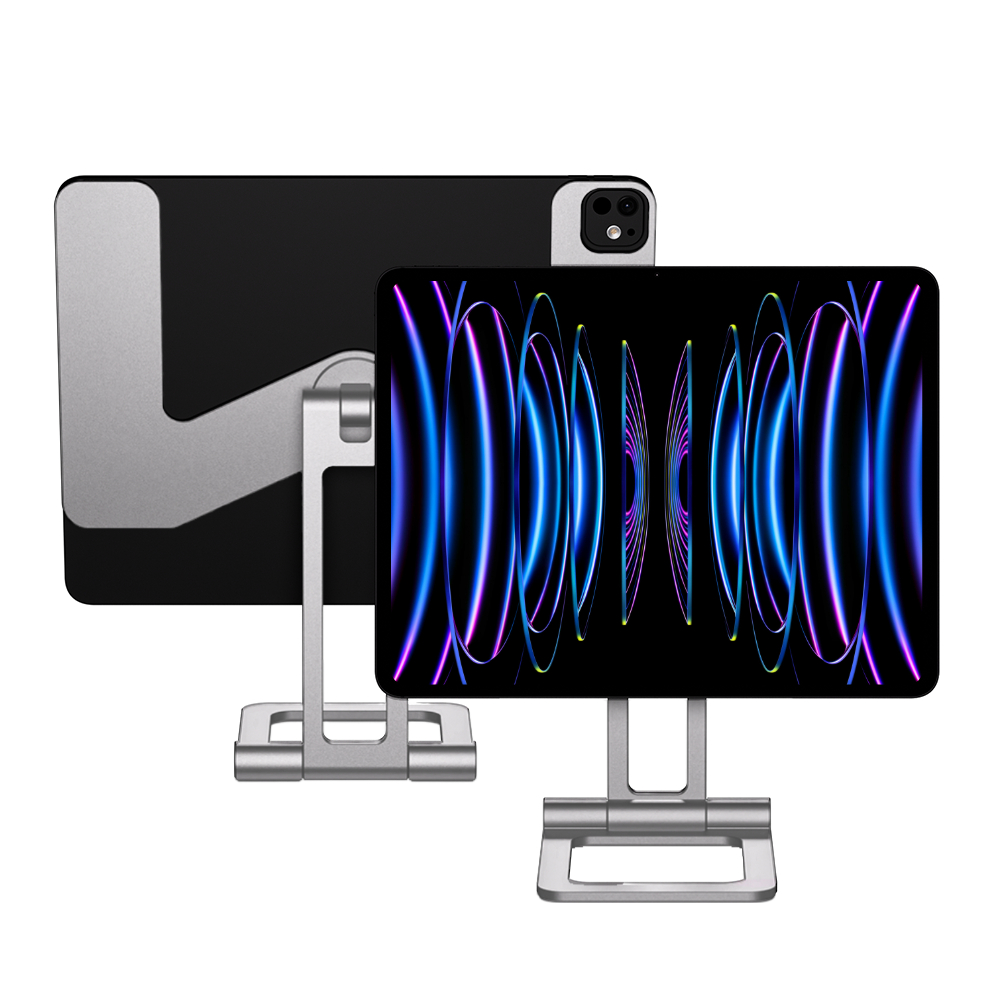 아이패드 거치대 초경량 휴대용 마그네틱 책상 스탠드 맥스냅에어SE 실버, 아이패드 프로 1-2-3-4세대 27.9cm(11인치)