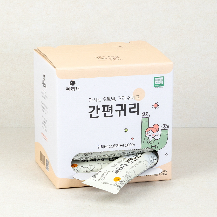 싸리재 국산 유기농 [ 간편귀리 ] 퀵오트 압착 오트밀가루 쉐이크 포리지 30g, 30개 - 상세 이미지 4