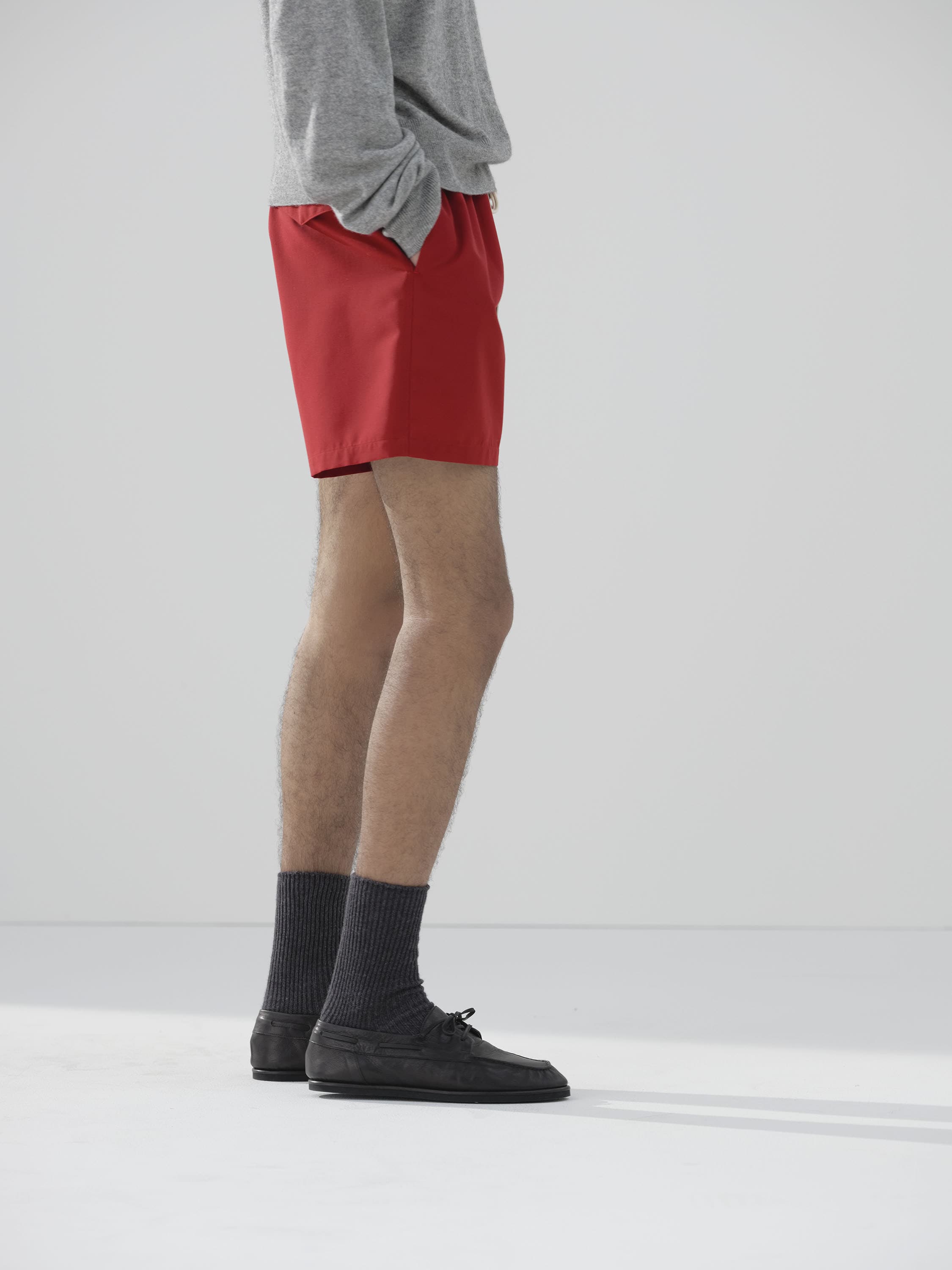 오라리 AURALEE WOOL MAX CANVAS SHORTS 울 숏팬츠 - 상세 이미지 3