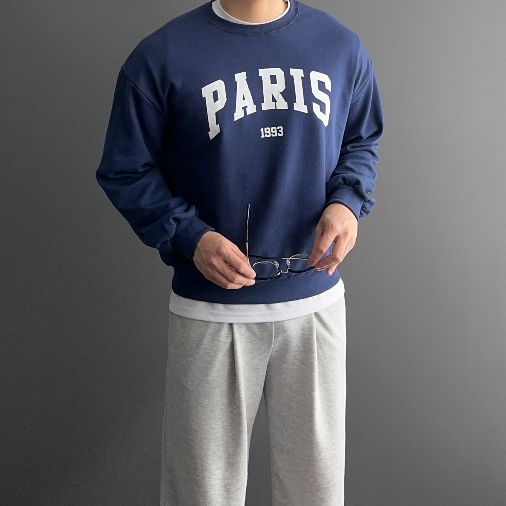 커플맨투맨 남자오버핏맨투맨 - 상세 이미지 4