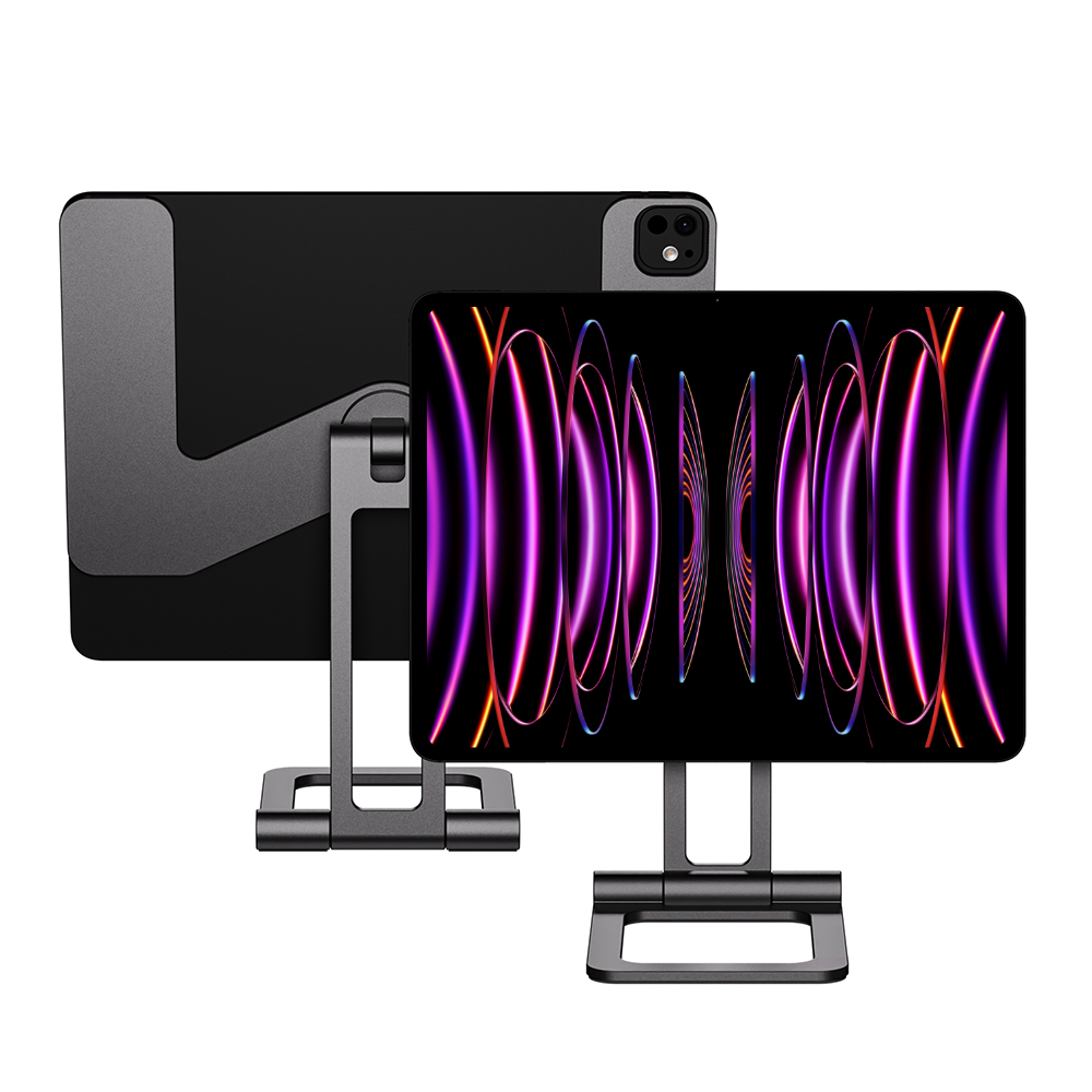 아이패드 거치대 초경량 휴대용 마그네틱 책상 스탠드 맥스냅에어SE 스페이스그레이, 아이패드 프로 3-4-5-6세대 32.7cm(12.9인치)