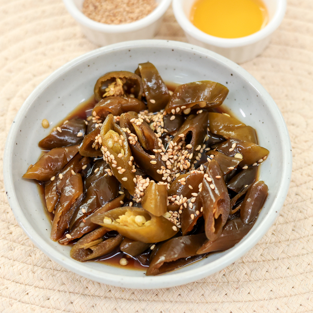 삭힌고추 간장고추장아찌 국산 간장고추지 안매운 절임 성도집 1kg, 1개 - 상세 이미지 4